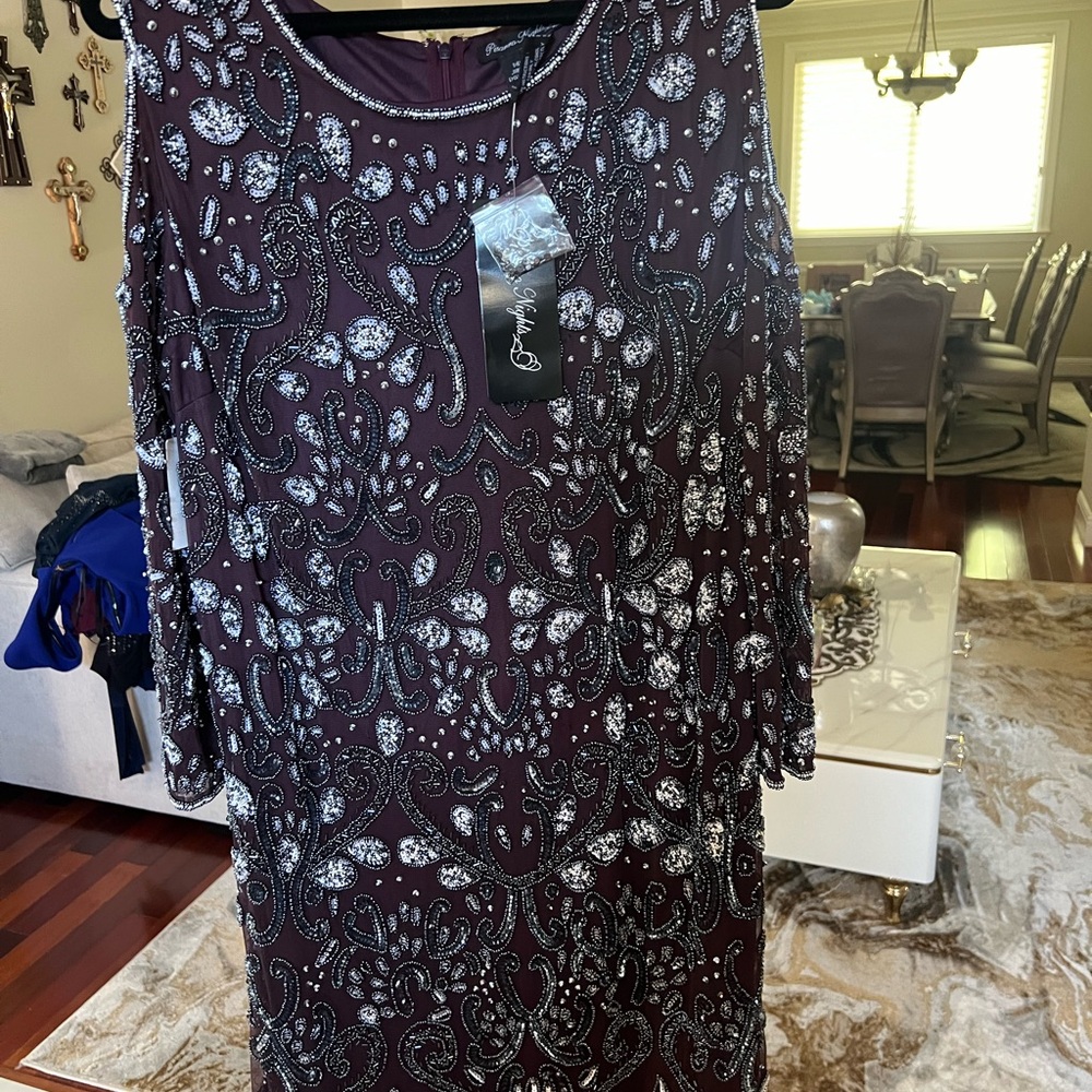 Evening beaded cold should dress